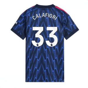 Echipament fotbal Arsenal Riccardo Calafiori #33 Tricou Deplasare 2025-26 pentru femei mânecă scurtă