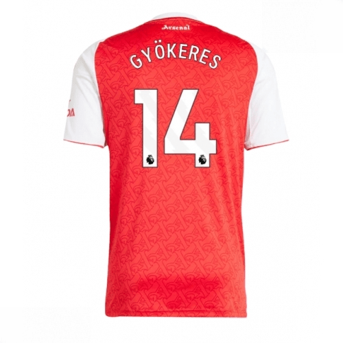 Echipament fotbal Arsenal Viktor Gyokeres #14 Tricou Acasa 2025-26 pentru bărbați 1 Echipament fotbal Arsenal Viktor Gyokeres #14 Tricou Acasa 2025-26 pentru bărbați