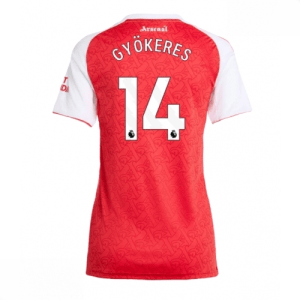 Echipament fotbal Arsenal Viktor Gyokeres #14 Tricou Acasa 2025-26 pentru femei mânecă scurtă