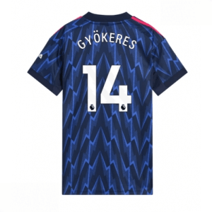 Echipament fotbal Arsenal Viktor Gyokeres #14 Tricou Deplasare 2025-26 pentru femei mânecă scurtă