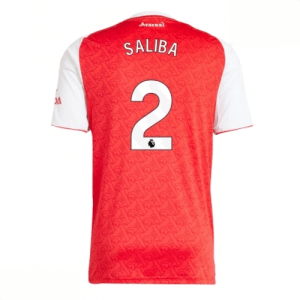 Echipament fotbal Arsenal William Saliba #2 Tricou Acasa 2025-26 pentru bărbați