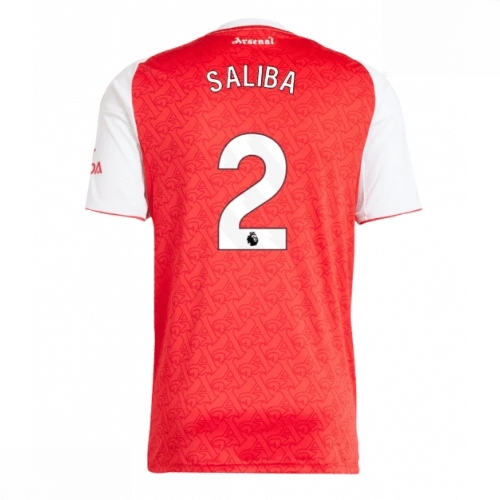 Echipament fotbal Arsenal William Saliba #2 Tricou Acasa 2025-26 pentru bărbați 1 Echipament fotbal Arsenal William Saliba #2 Tricou Acasa 2025-26 pentru bărbați