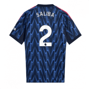 Echipament fotbal Arsenal William Saliba #2 Tricou Deplasare 2025-26 pentru bărbați