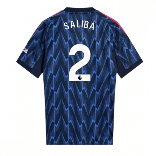 Echipament fotbal Arsenal William Saliba #2 Tricou Deplasare 2025-26 pentru bărbați 1 Echipament fotbal Arsenal William Saliba #2 Tricou Deplasare 2025-26 pentru bărbați