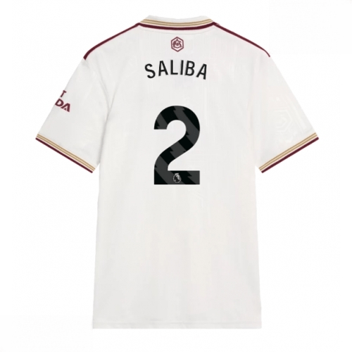 Echipament fotbal Arsenal William Saliba #2 Tricou Treilea 2025-26 pentru bărbați 1 Echipament fotbal Arsenal William Saliba #2 Tricou Treilea 2025-26 pentru bărbați