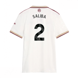 Echipament fotbal Arsenal William Saliba #2 Tricou Treilea 2025-26 pentru femei mânecă scurtă