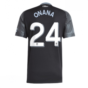 Echipament fotbal Aston Villa Amadou Onana #24 Tricou Deplasare 2025-26 pentru bărbați