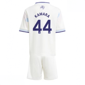 Echipament fotbal Aston Villa Boubacar Kamara #44 Tricou Treilea 2025-26 pentru copii tricou și pantaloni