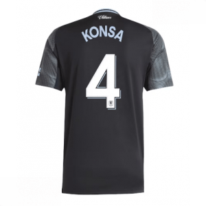 Echipament fotbal Aston Villa Ezri Konsa #4 Tricou Deplasare 2025-26 pentru bărbați
