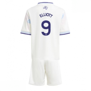 Echipament fotbal Aston Villa Harvey Elliott #9 Tricou Treilea 2025-26 pentru copii tricou și pantaloni