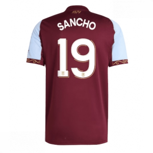 Echipament fotbal Aston Villa Jadon Sancho #19 Tricou Acasa 2025-26 pentru bărbați