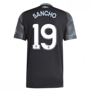 Echipament fotbal Aston Villa Jadon Sancho #19 Tricou Deplasare 2025-26 pentru bărbați