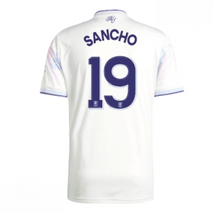 Echipament fotbal Aston Villa Jadon Sancho #19 Tricou Treilea 2025-26 pentru bărbați