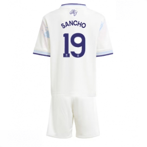 Echipament fotbal Aston Villa Jadon Sancho #19 Tricou Treilea 2025-26 pentru copii tricou și pantaloni