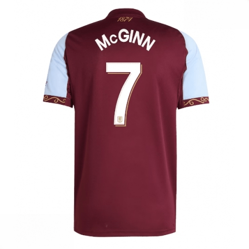 Echipament fotbal Aston Villa John McGinn #7 Tricou Acasa 2025-26 pentru bărbați 1 Echipament fotbal Aston Villa John McGinn #7 Tricou Acasa 2025-26 pentru bărbați