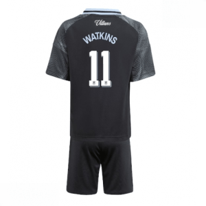 Echipament fotbal Aston Villa Ollie Watkins #11 Tricou Deplasare 2025-26 pentru copii tricou și pantaloni