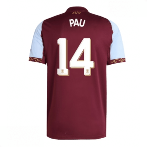 Echipament fotbal Aston Villa Pau Torres #14 Tricou Acasa 2025-26 pentru bărbați