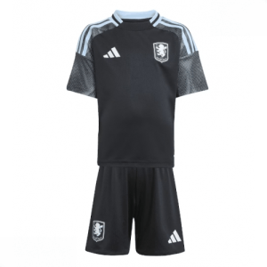 Echipament fotbal Aston Villa Tricou Deplasare 2025-26 pentru copii tricou și pantaloni