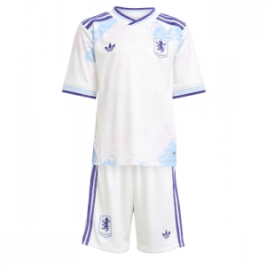 Echipament fotbal Aston Villa Tricou Treilea 2025-26 pentru copii tricou și pantaloni
