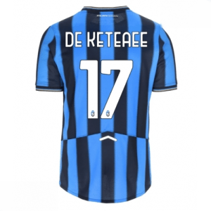 Echipament fotbal Atalanta Charles De Ketelaere #17 Tricou Acasa 2025-26 pentru bărbați