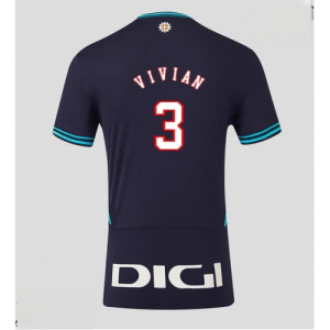 Echipament fotbal Athletic Bilbao Dani Vivian #3 Tricou Deplasare 2025-26 pentru bărbați