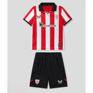 Echipament fotbal Athletic Bilbao Tricou Acasa 2025-26 pentru copii + șort