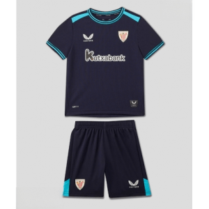 Echipament fotbal Athletic Bilbao Tricou Deplasare 2025-26 pentru copii + șort