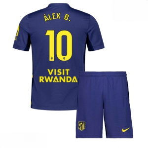 Echipament fotbal Atletico Madrid Alex Baena #10 Tricou Deplasare 2025-26 pentru copii + șort