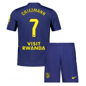 Echipament fotbal Atletico Madrid Antoine Griezmann #7 Tricou Deplasare 2025-26 pentru copii + șort