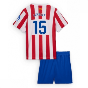 Echipament fotbal Atletico Madrid Clement Lenglet #15 Tricou Acasa 2025-26 pentru copii + șort