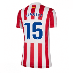 Echipament fotbal Atletico Madrid Clement Lenglet #15 Tricou Acasa 2025-26 pentru femei mânecă scurtă