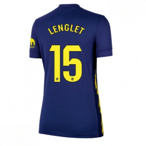 Echipament fotbal Atletico Madrid Clement Lenglet #15 Tricou Deplasare 2025-26 pentru femei mânecă scurtă