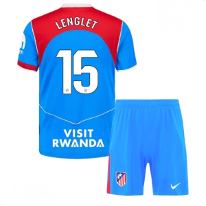 Echipament fotbal Atletico Madrid Clement Lenglet #15 Tricou Treilea 2025-26 pentru copii + șort