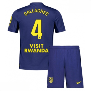 Echipament fotbal Atletico Madrid Conor Gallagher #4 Tricou Deplasare 2025-26 pentru copii + șort