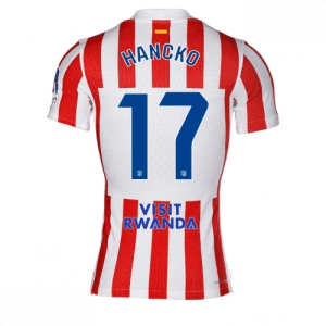 Echipament fotbal Atletico Madrid David Hancko #17 Tricou Acasa 2025-26 pentru bărbați