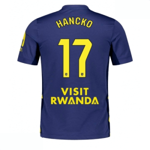Echipament fotbal Atletico Madrid David Hancko #17 Tricou Deplasare 2025-26 pentru bărbați