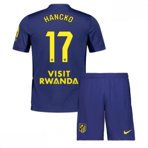 Echipament fotbal Atletico Madrid David Hancko #17 Tricou Deplasare 2025-26 pentru copii + șort