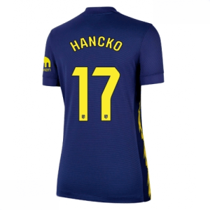 Echipament fotbal Atletico Madrid David Hancko #17 Tricou Deplasare 2025-26 pentru femei mânecă scurtă