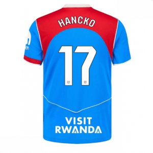 Echipament fotbal Atletico Madrid David Hancko #17 Tricou Treilea 2025-26 pentru bărbați