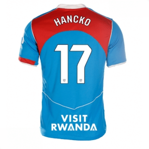 Echipament fotbal Atletico Madrid David Hancko #17 Tricou Treilea 2025-26 pentru femei mânecă scurtă