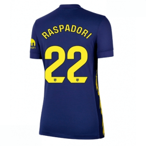 Echipament fotbal Atletico Madrid Giacomo Raspadori #22 Tricou Deplasare 2025-26 pentru femei mânecă scurtă