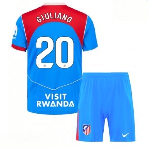 Echipament fotbal Atletico Madrid Giuliano Simeone #20 Tricou Treilea 2025-26 pentru copii + șort