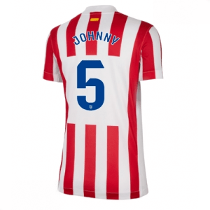 Echipament fotbal Atletico Madrid Johnny Cardoso #5 Tricou Acasa 2025-26 pentru femei mânecă scurtă