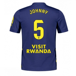 Echipament fotbal Atletico Madrid Johnny Cardoso #5 Tricou Deplasare 2025-26 pentru bărbați
