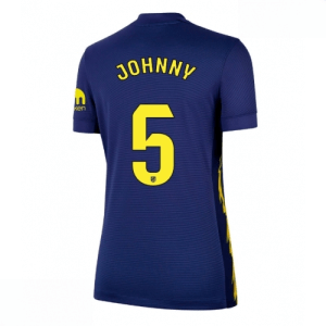 Echipament fotbal Atletico Madrid Johnny Cardoso #5 Tricou Deplasare 2025-26 pentru femei mânecă scurtă