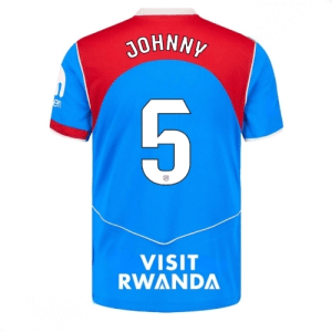 Echipament fotbal Atletico Madrid Johnny Cardoso #5 Tricou Treilea 2025-26 pentru bărbați