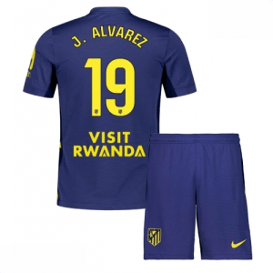 Echipament fotbal Atletico Madrid Julian Alvarez #19 Tricou Deplasare 2025-26 pentru copii + șort