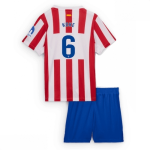 Echipament fotbal Atletico Madrid Koke #6 Tricou Acasa 2025-26 pentru copii + șort