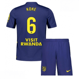 Echipament fotbal Atletico Madrid Koke #6 Tricou Deplasare 2025-26 pentru copii + șort