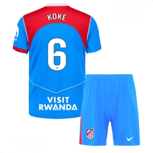 Echipament fotbal Atletico Madrid Koke #6 Tricou Treilea 2025-26 pentru copii + șort